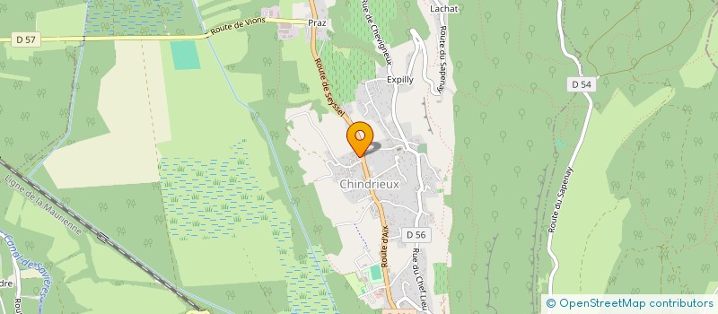 localisation de l'entreprise LA FLEURISTE DU COIN à CHINDRIEUX