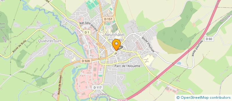localisation de l'entreprise LA FLEURISTERIE à NEUFCHATEL-EN-BRAY