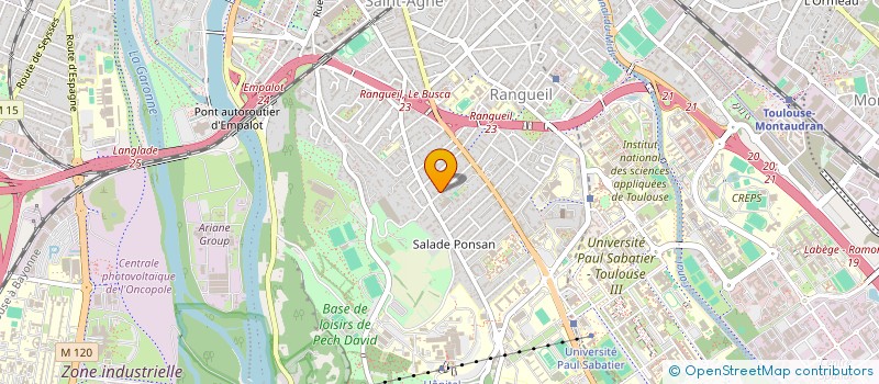 localisation de l'entreprise LA FLIBUSTE  TOULOUSE