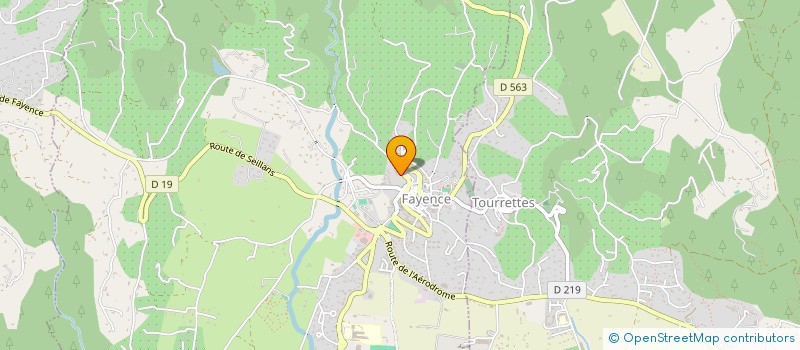 localisation de l'entreprise LA FLORA  FAYENCE