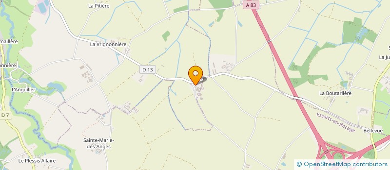 localisation de l'entreprise LA FLORALE  ESSARTS-EN-BOCAGE