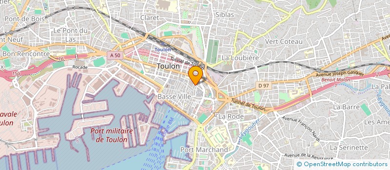 localisation de l'entreprise LA FLORANTINE à TOULON