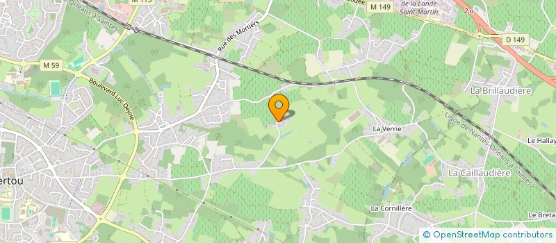 localisation de l'entreprise LA FLORARNAUDIERE  VERTOU