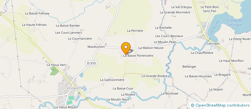 localisation de l'entreprise LA FLORENCIERE  VISSEICHE