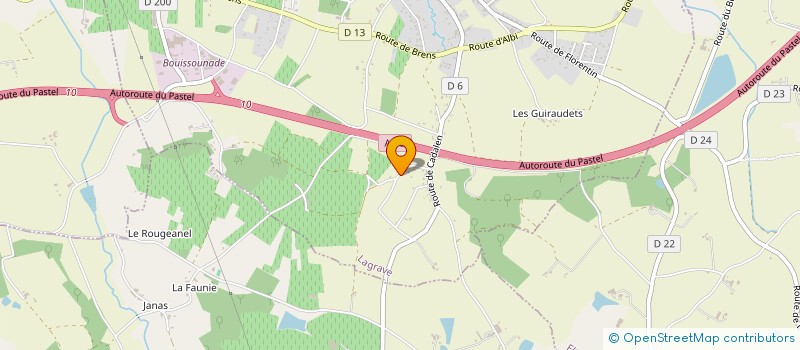 localisation de l'entreprise LA FLORENTINE  FLORENTIN