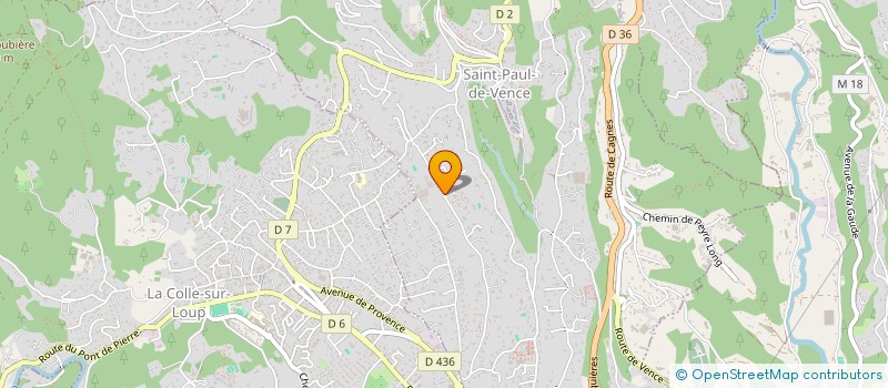 localisation de l'entreprise LA FLORENTINE à SAINT-PAUL-DE-VENCE