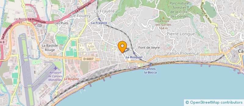 localisation de l'entreprise LA FLORIETTE à CANNES
