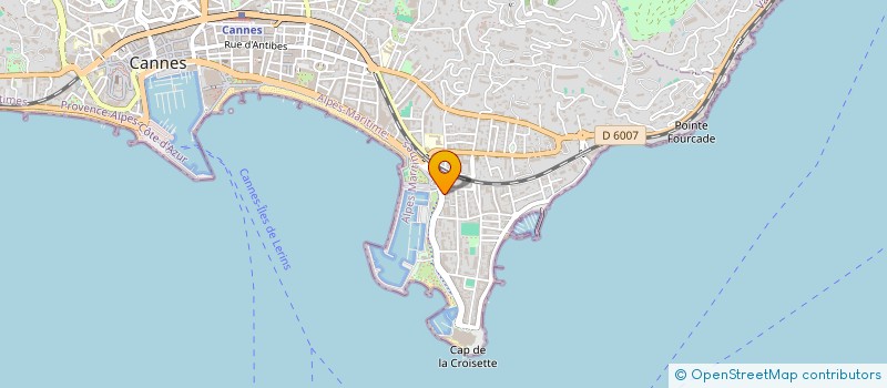 localisation de l'entreprise LA FLOTILLE AZUR à CANNES