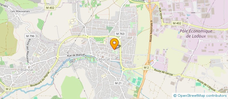 localisation de l'entreprise LA FLOTTE  CEBAZAT