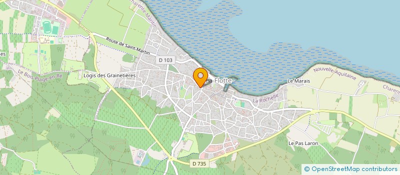 localisation de l'entreprise LA FLOTTE LE QUERREUX  LA FLOTTE