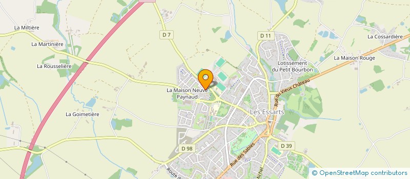 localisation de l'entreprise LA FLOTTE RUE DES 7 CHEMINS  ESSARTS-EN-BOCAGE