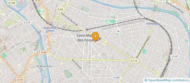 localisation de l'entreprise LA FLOTTE SAINT-MAUR, ASSOCIATION DE MARINS, ANCIENS MARINS ET MARINS ANCIENS COMBATTANTS à SAINT-MAUR-DES-FOSSES