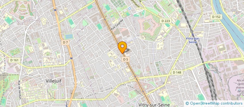 localisation de l'entreprise LA FLOTTILLE à VITRY-SUR-SEINE