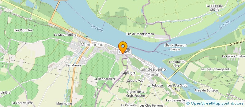 localisation de l'entreprise LA FLOTTILLE DE MONTSOREAU  MONTSOREAU