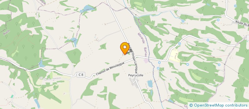 localisation de l'entreprise LA FLOUQUETTE  BARRAN