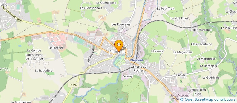 localisation de l'entreprise LA FLOURIAIS  VAL-D'ARGUENON