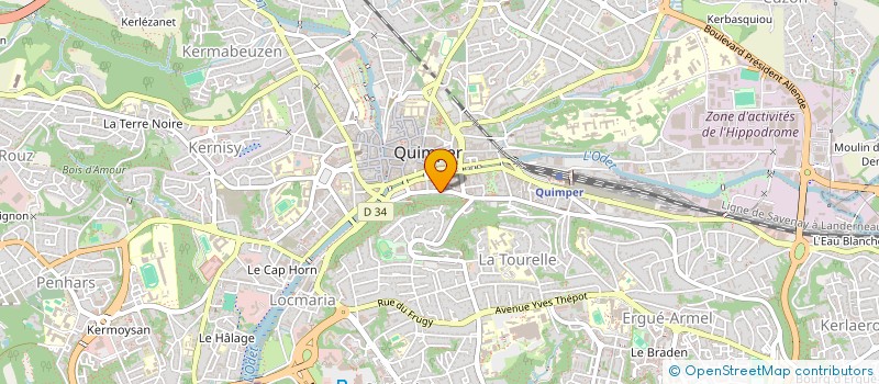 localisation de l'entreprise LA FLUTA MAGICA  QUIMPER