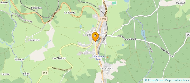 localisation de l'entreprise LA FLUTE CASADEENNE  LA CHAISE-DIEU