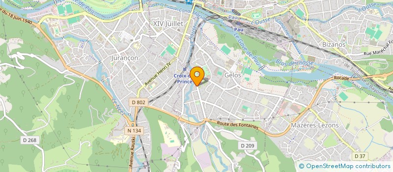 localisation de l'entreprise LA FLUTE DE PAIN  GELOS