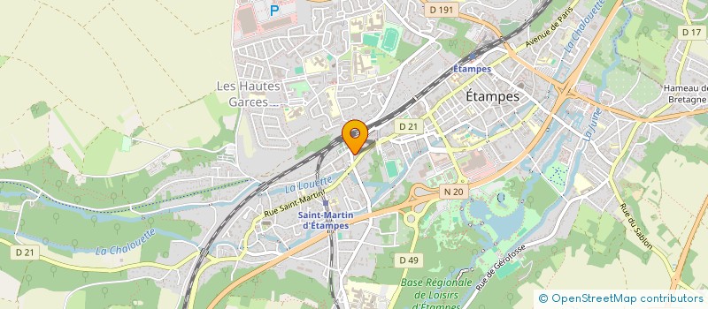 localisation de l'entreprise LA FLUTE ENCHANTEE  ETAMPES