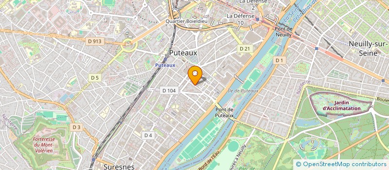 localisation de l'entreprise LA FLUTE ENCHANTEE  PUTEAUX