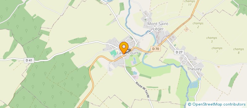 localisation de l'entreprise LA FLUTE ENCHANTEE  LAVONCOURT