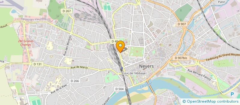 localisation de l'entreprise LA FLUTE ENDIABLEE à NEVERS