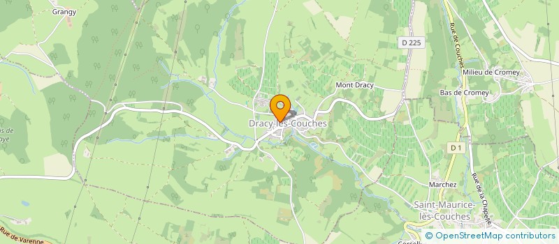 localisation de l'entreprise LA FLUTINE  DRACY-LES-COUCHES