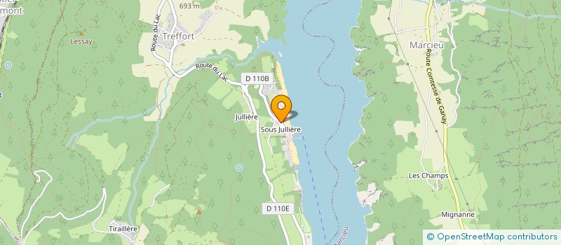 localisation de l'entreprise LA FOIL'IE  TREFFORT