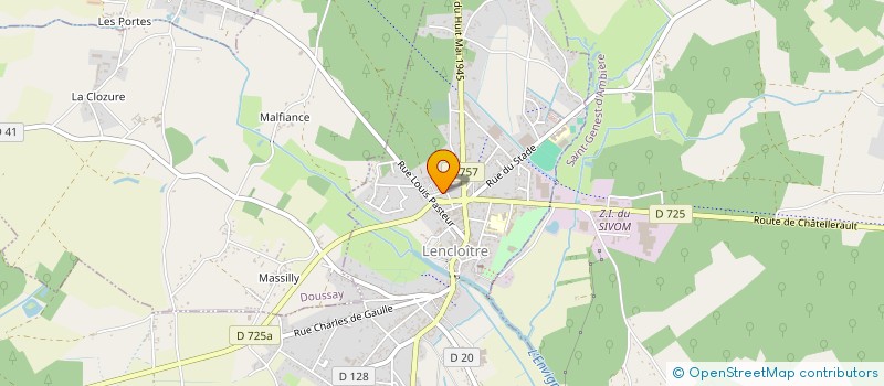 localisation de l'entreprise LA FOIRE à LENCLOITRE