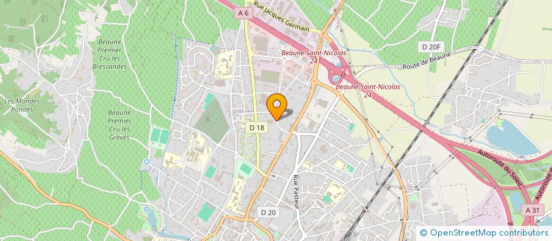 localisation de l'entreprise LA FOIRE AUX SPORTS à BEAUNE