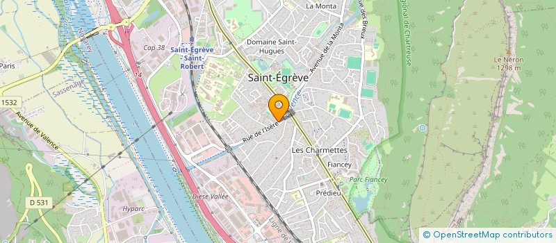 localisation de l'entreprise LA FOLATIERE  SAINT-EGREVE