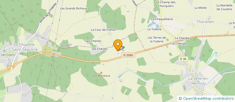 localisation de l'entreprise LA FOLIE à CHEVANNES