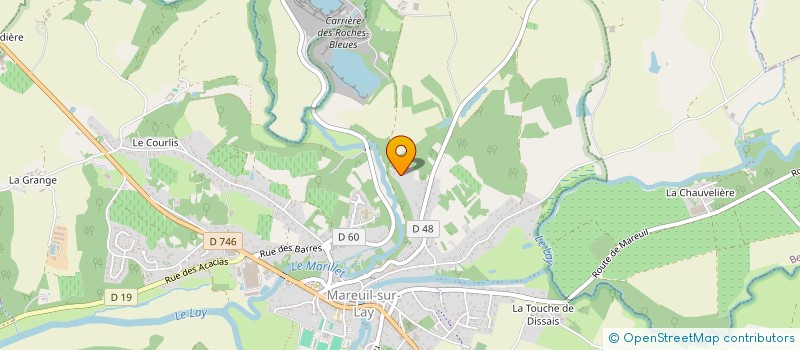 localisation de l'entreprise LA FOLIE  MAREUIL-SUR-LAY-DISSAIS