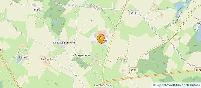 localisation de l'entreprise LA FOLIE  ARGENTONNAY