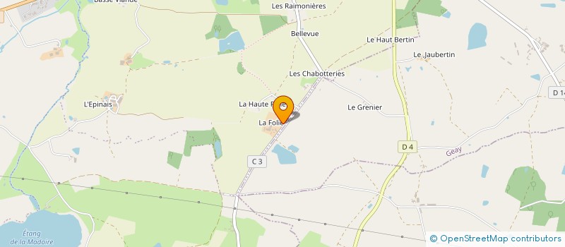 localisation de l'entreprise LA FOLIE  BRESSUIRE