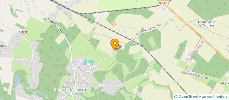 localisation de l'entreprise LA FOLIE BERGERE  NOUAILLE-MAUPERTUIS