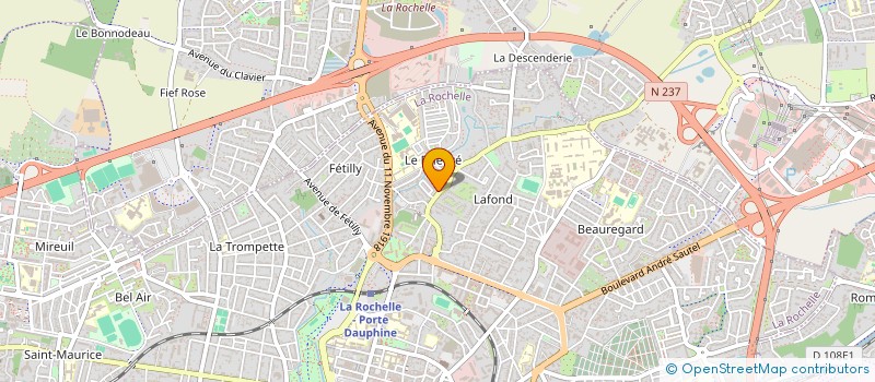 localisation de l'entreprise LA FOLIE D'HETRE  LA ROCHELLE