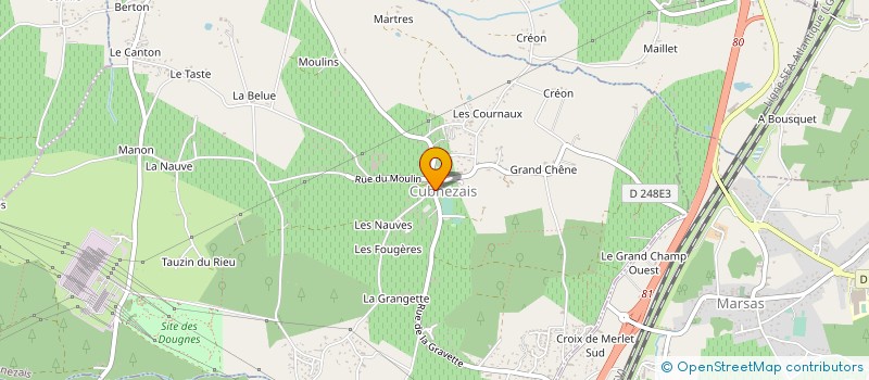 localisation de l'entreprise LA FOLIE DES BRODEUSES  CUBNEZAIS