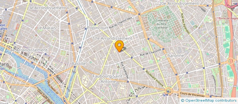 localisation de l'entreprise LA FOLIE DES GRANDEURS à PARIS