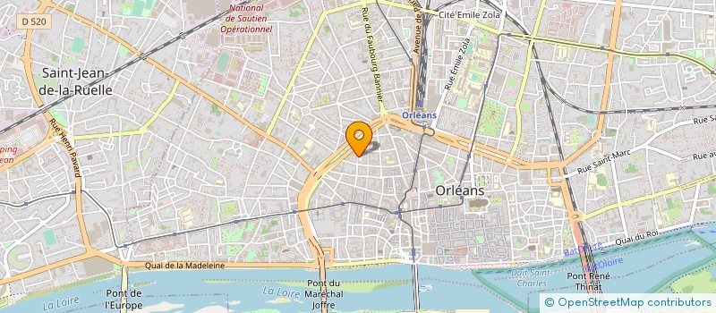 localisation de l'entreprise LA FOLIE DES GRANDEURS à ORLEANS