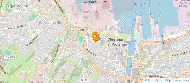 localisation de l'entreprise LA FOLIE DES GRANDEURS à CHERBOURG-EN-COTENTIN