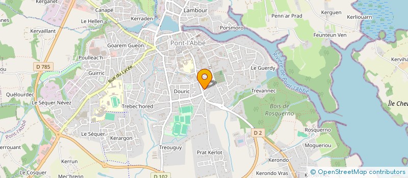 localisation de l'entreprise LA FOLIE DU BRACKET  PONT-L'ABBE