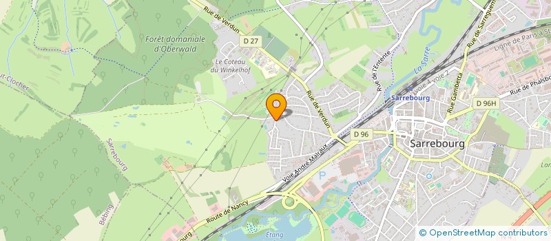 localisation de l'entreprise LA FOLIE GRENAT à SARREBOURG