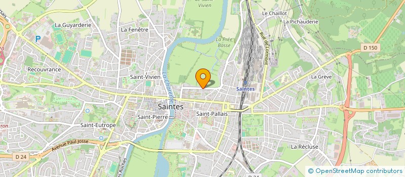 localisation de l'entreprise LA FOLIE MARLAUD  SAINTES