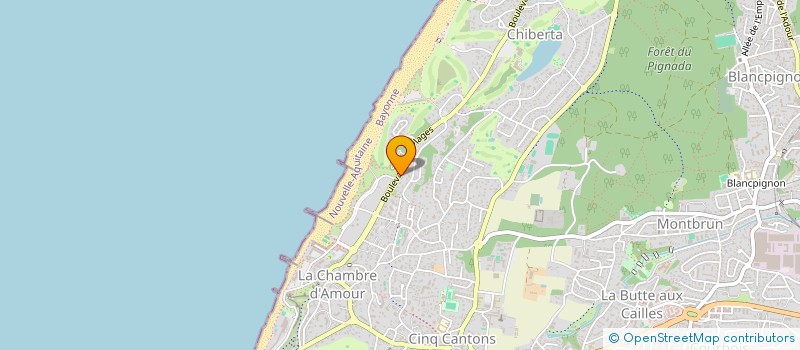 localisation de l'entreprise LA FOLIE VERTE à ANGLET