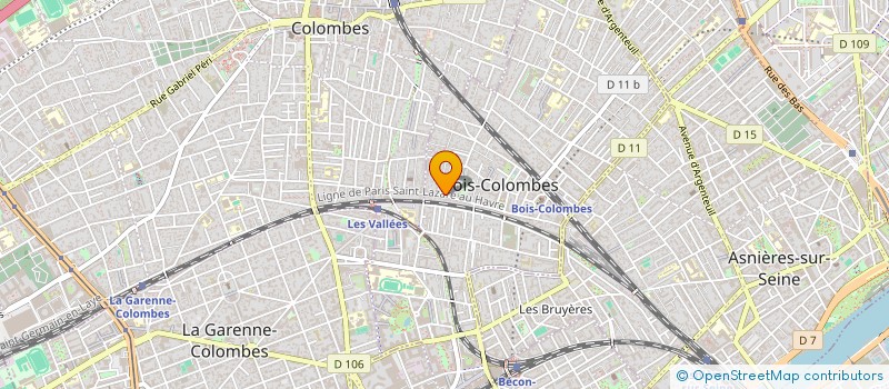 localisation de l'entreprise LA FONCIERE 2 A  BOIS-COLOMBES
