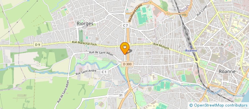 localisation de l'entreprise LA FONCIERE AMICALE à RIORGES