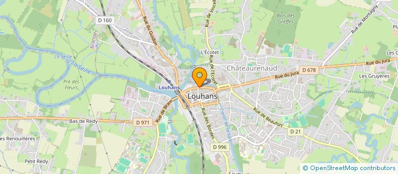 localisation de l'entreprise LA FONCIERE BRESSANNE à LOUHANS