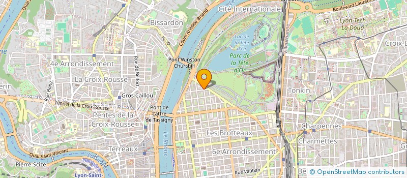 localisation de l'entreprise LA FONCIERE CARRE D'OR  LYON